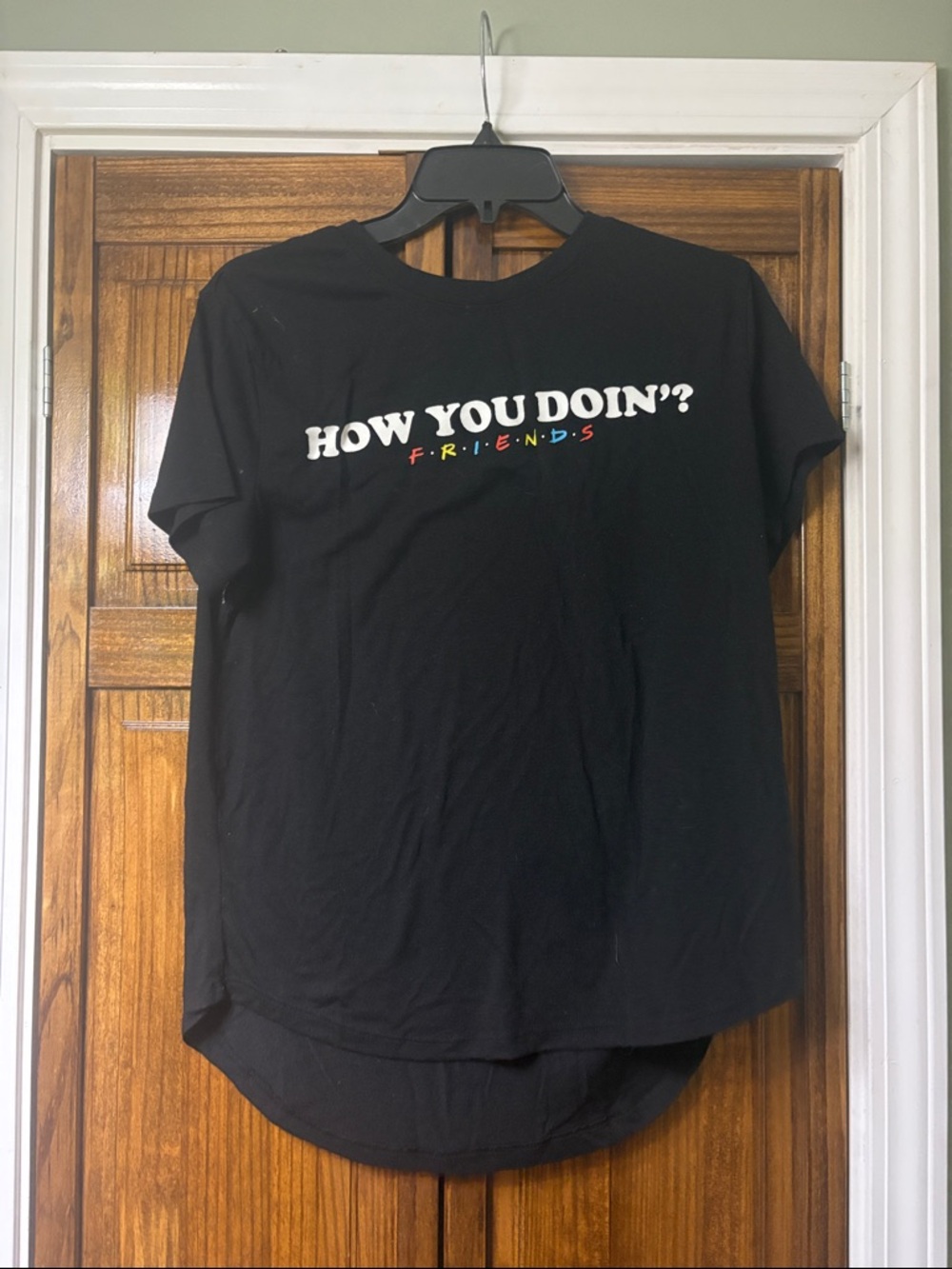 Women’s Black "How You Doin'?" Friends Graphic Tee